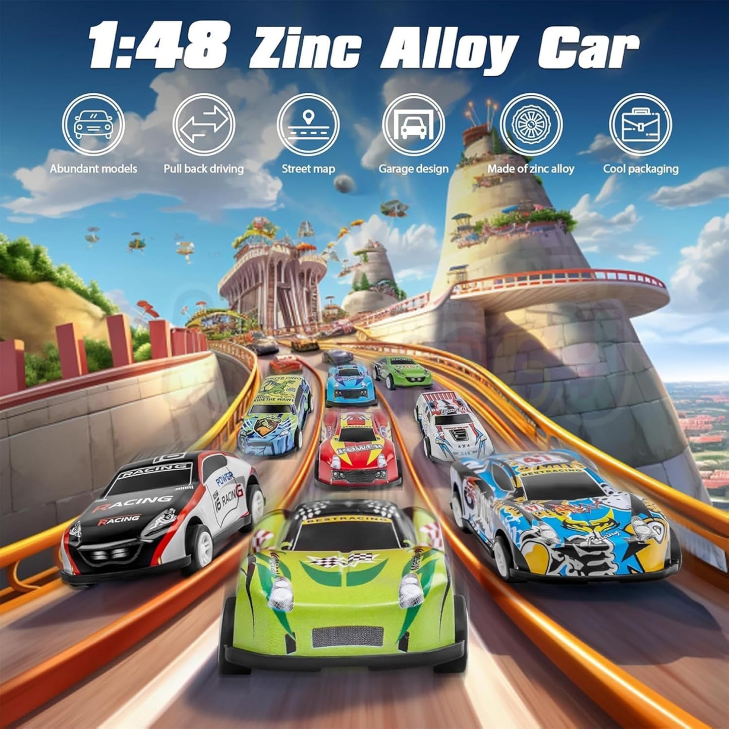 Cars - Luxury Gift Box | 48 pcs Alloy Cars