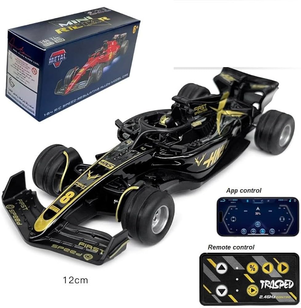 Metallic RC Race Car with Mobile App Control Features