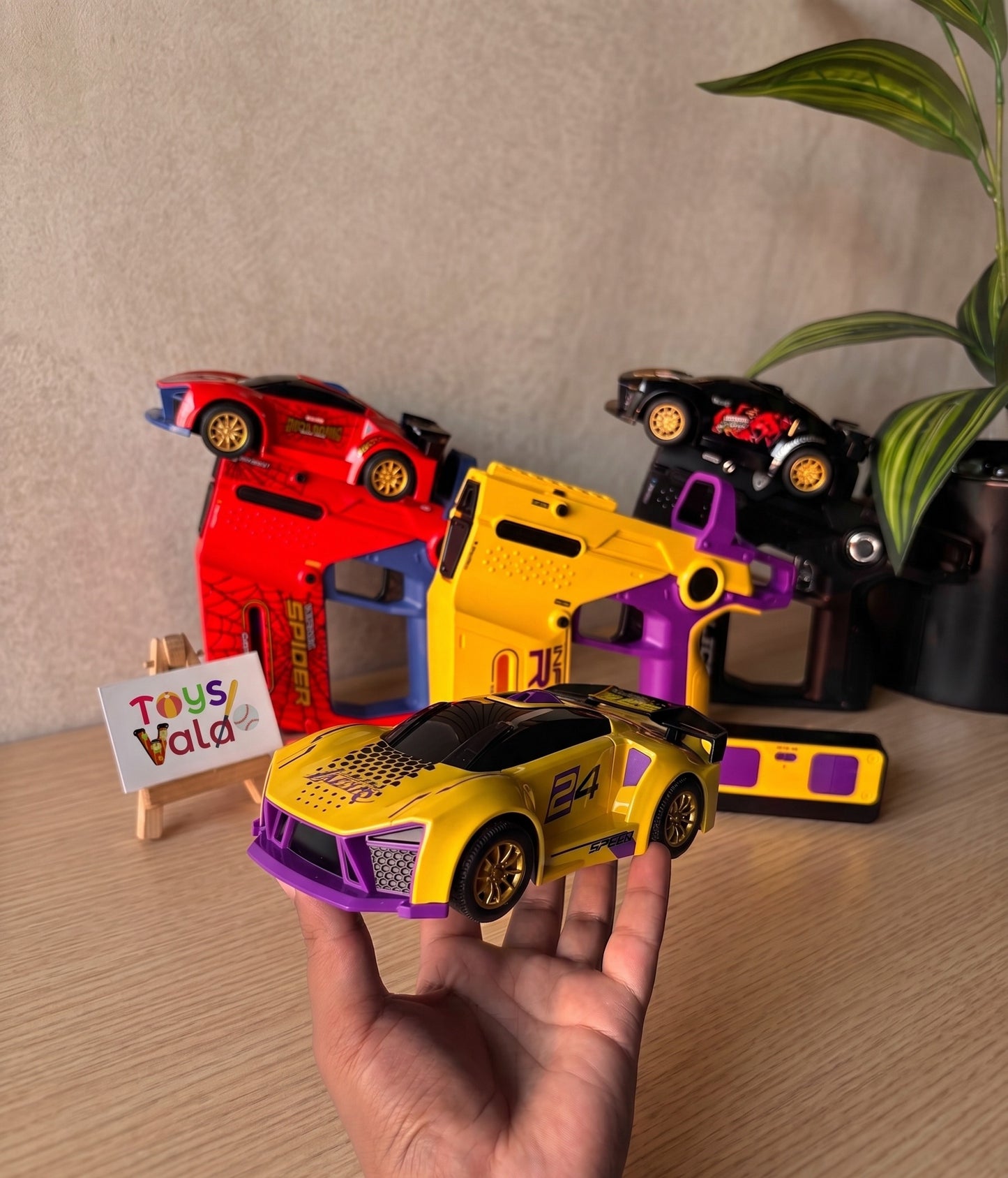 Laser Tag Battle Racer RC Car Gun Set for Kids | 2-Player Infrared Battle Toy with Transforming Controller