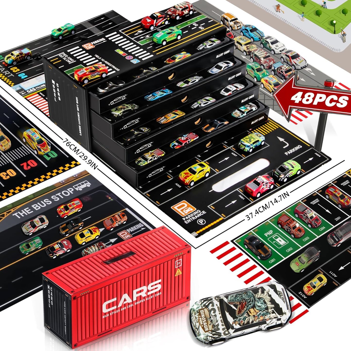 Cars - Luxury Gift Box | 48 pcs Alloy Cars